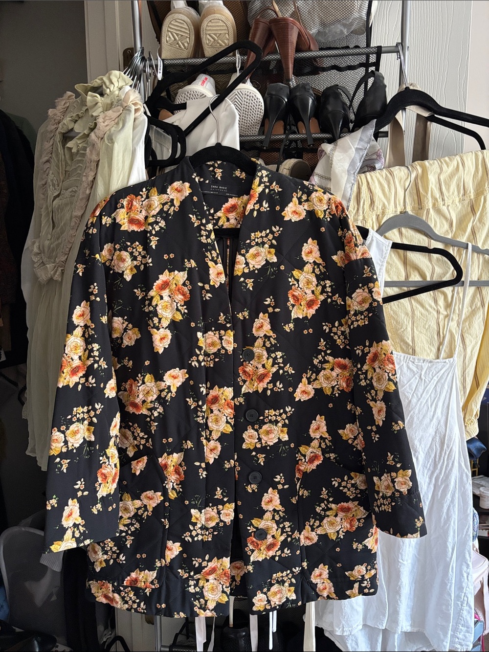 Zara quilted trench